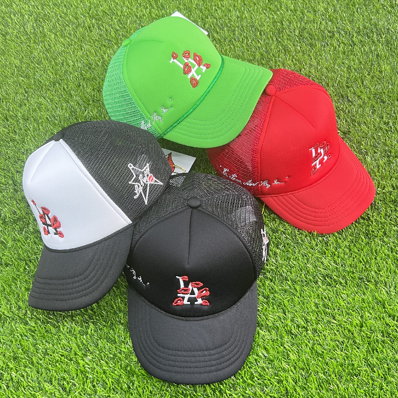 

Bewilder Embroidery Baseball Cap Couples Truck Hats with Fashion Logo, Black
