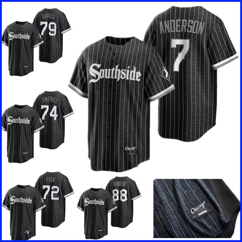 

Southside Chicago 2021 Tim 7 Anderson White Sox City Connect Jersey Jose Abreu Yermin Mercedes Nick Madrigal Eloy Jimenez Michael Kopech Yoa, Women colour 2