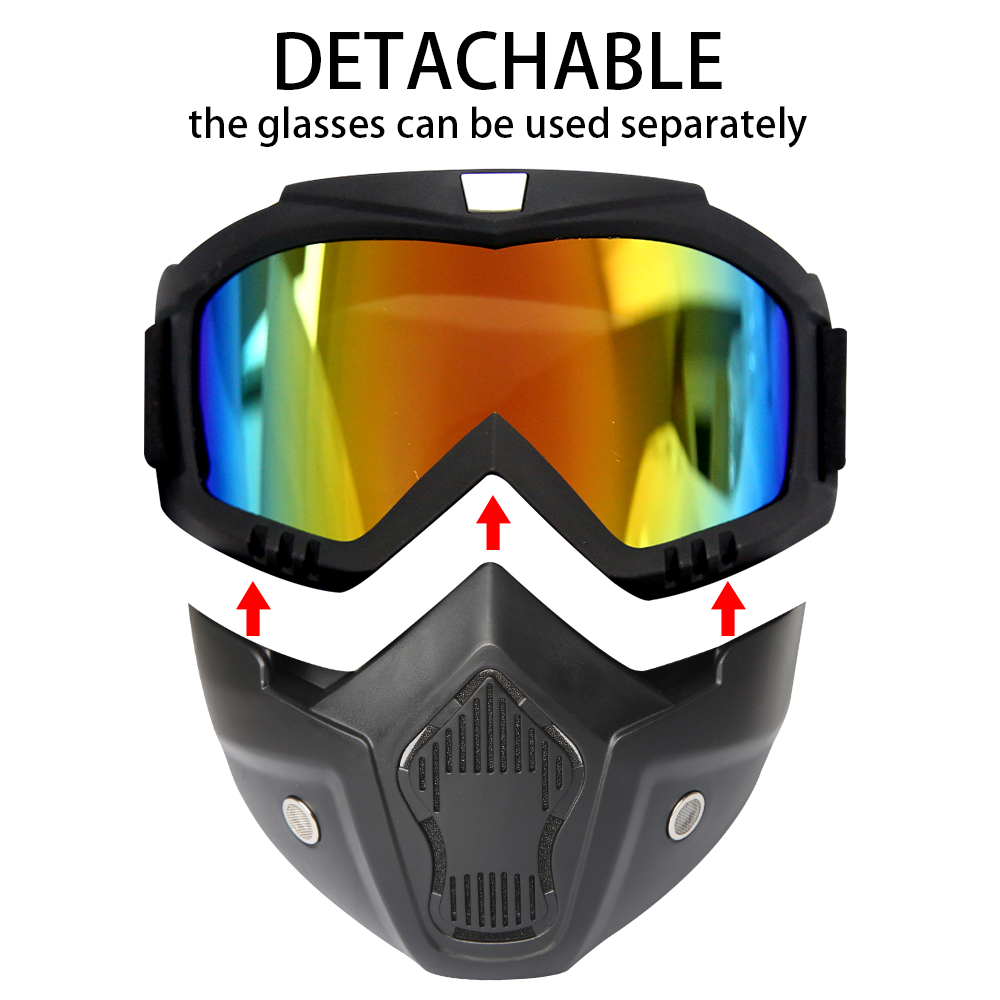 

Ski goggles for motocross and cycling sunglasses for snowboarding tactical motorbike helmet face masks UV protection