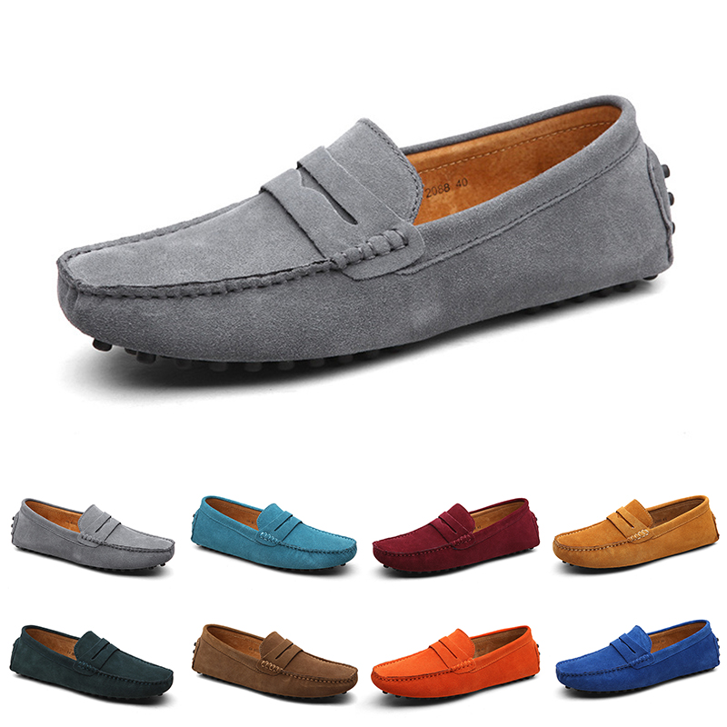 

men casual shoes Espadrilles triple black navy brown wine red taupe green Sky Blue Burgundy mens sneakers outdoor jogging walking hotsale size 40-45 six