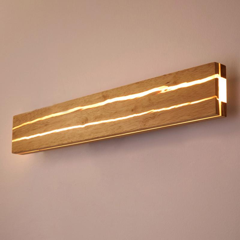 

Wall Lamp Nordic LED Modern Wood Creativity Crack Sconces Lights Indoor Lighting Home Decor Bedroom Living Room Kitchen Study