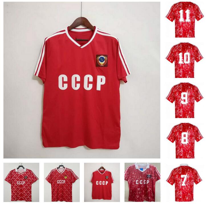 

1986 1987 1988 1989 1990 1991 USSR soccer jerseys CCCP Soviet Union retro 86 87 88 89 90 football shirts Vintage Classic uniforms BELANOV DOBROVOLSKI BELANOV PROTASOV