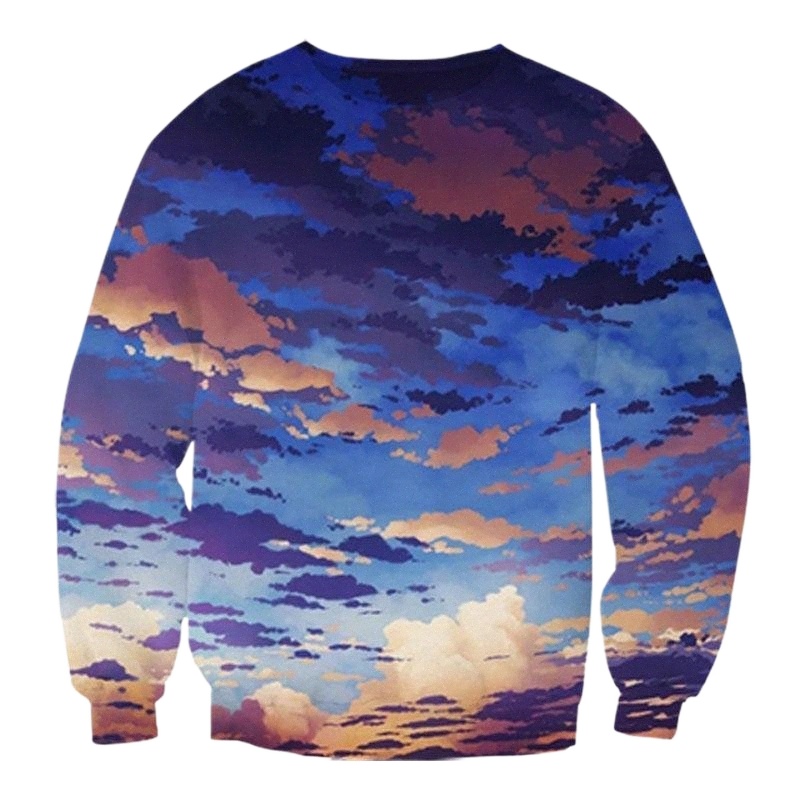men's Hoodies & Sweatshirts JUMEAST Men Fashion 3D Printing Fantasy World Women Print Street Wear Colorful Hooded S-7XL Oversize R7ZV#