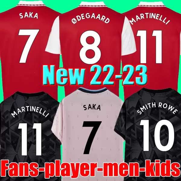 

21 22 23 SMITH ROWE PEPE SAKA Soccer Jersey Fans Player Version ODEGAARD THOMAS MARTINELLI TIERNEY 2021 2022 2023 Football Kits Shirt Men Kids Sets Uniforms, 2021 3rd