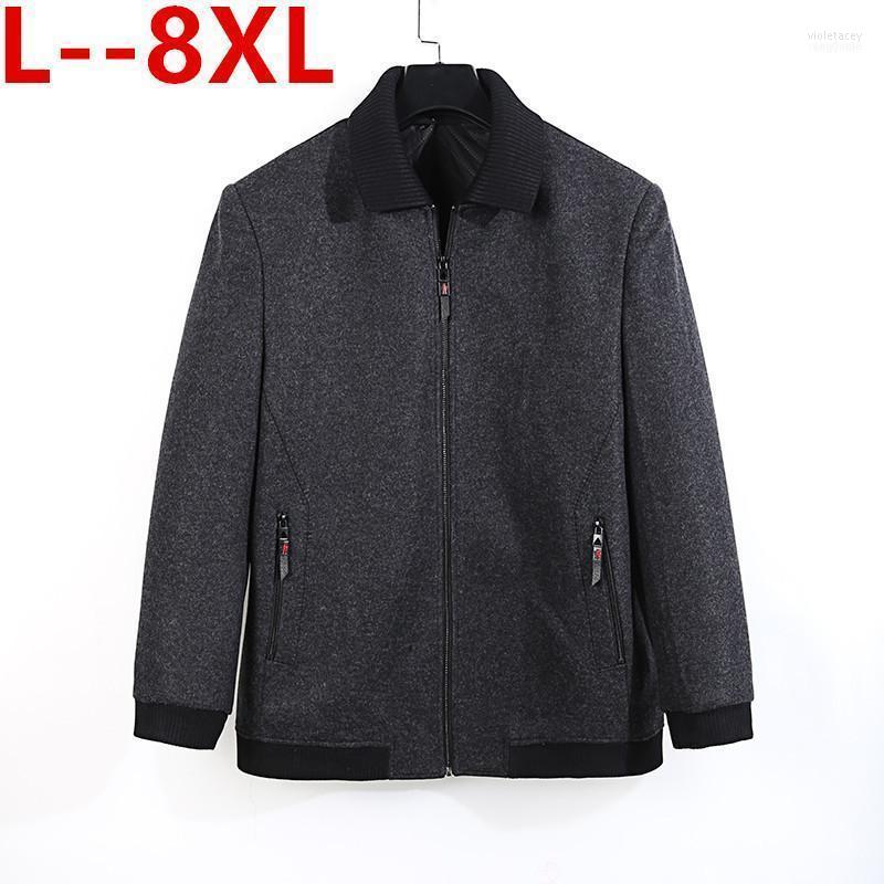 

Men's Wool & Blends 10XL 8XL 6XL 5XL Trend 2022 Windbreaker Fashion Retro Tartan Coat Large Size Slim Short Banquet Party Dress1 Viol22, Black