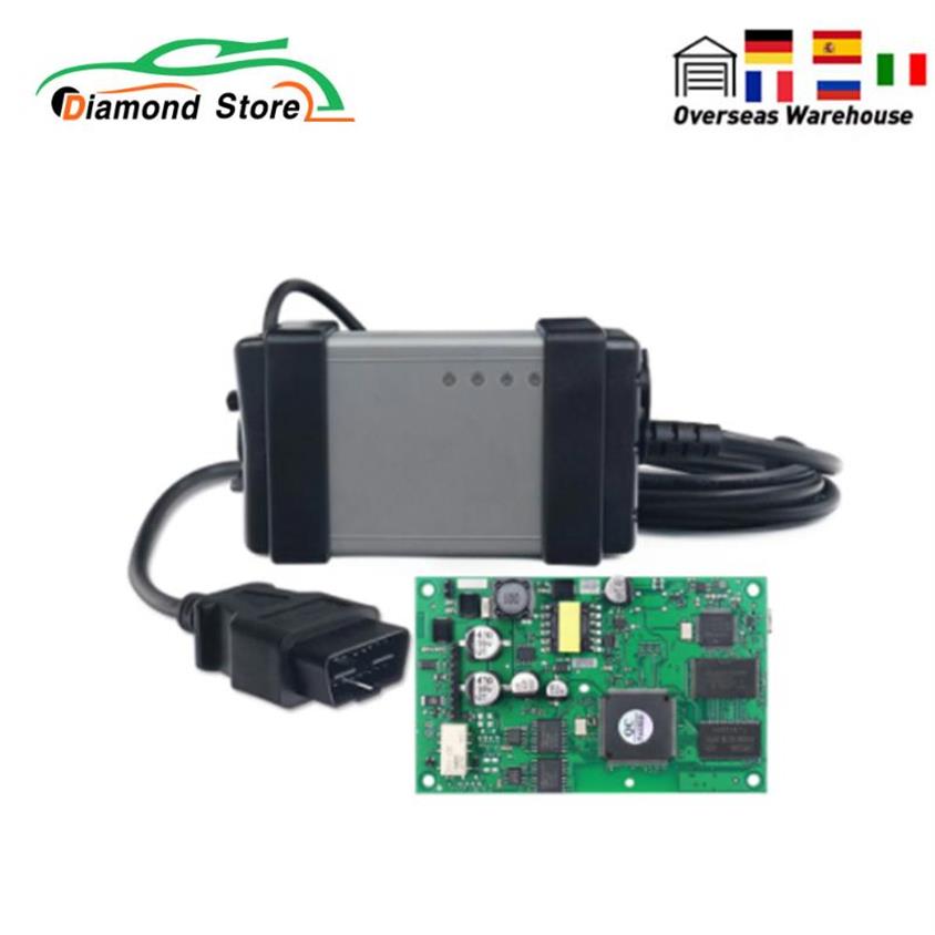 Lecteurs de code Outils d'analyse Modèles Ly Full Chip Vida Dice 2014D 2021A OBD2 Outil de diagnostic de voiture Pro Scanner Green Board Multi-La