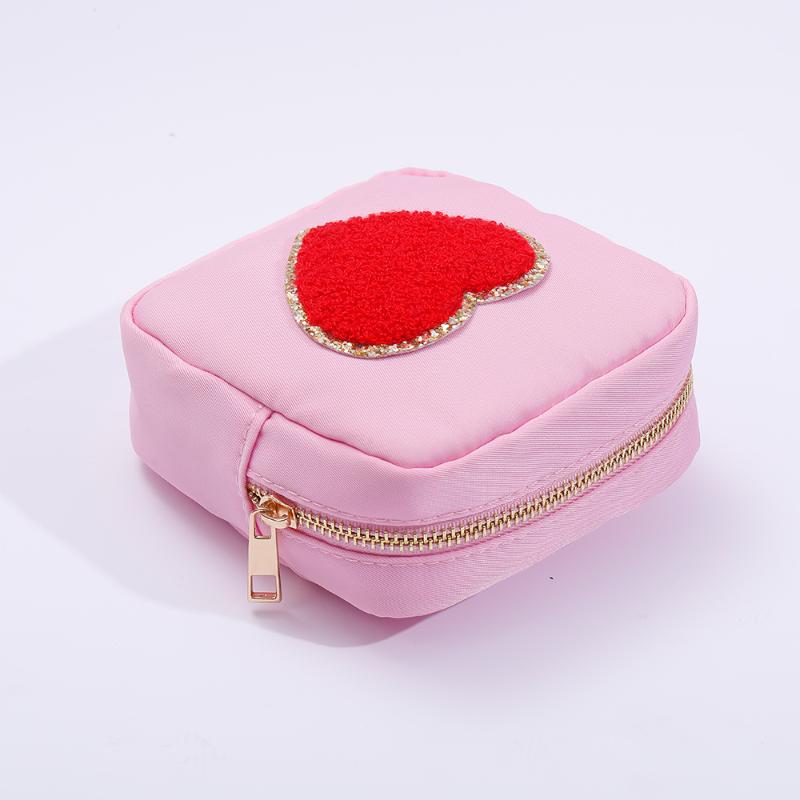 

Cosmetic Bags & Cases In Stock Gifts Bag Makeup For Girls Custom Small Pouch With Zipper Closed Nylon BagCosmetic