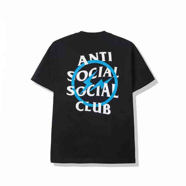 

Assc Flying Bird Kingfisher Cherry Blossom T-shirt Male and Female Couple Antisocial Social Club Hundred Birds Contend Short Sleeve 5 101, Black