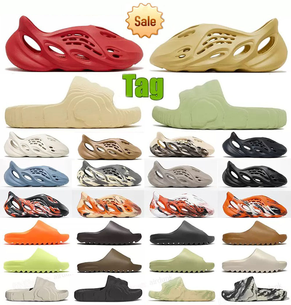

Mens Slide Runner Mineral Blue Women Sandals Sliders Slippers Foam RNNR Ochre Cream Grey Red Bone Orange Shoes White Black Desert Ararat Sand Slides Sneakers 36-46, #28 for the shoes box