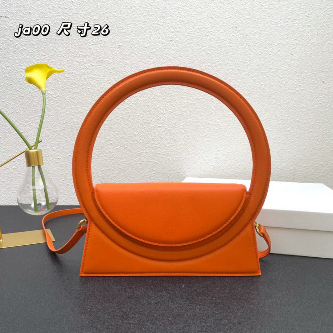 

Fashion Designer bags Handbags Shoulder bag 2022 New Quality Top Luxury round totes Ring Handles Leather Lipstick Cosmetic Bags, #6 size:26x13x6cm