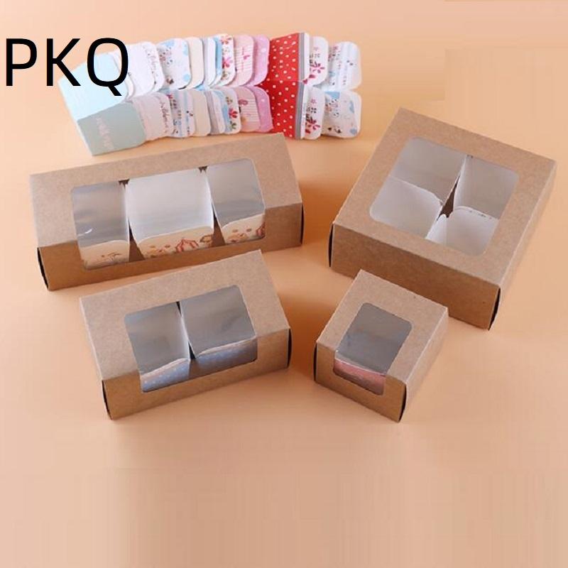 

Gift Wrap Muffin Cake Box Paper Container Dessert Storage Durable Packaging