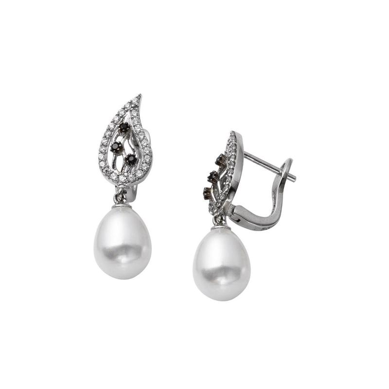 

Clip-on & Screw Back Drop 14 Carat Gold With Pearl Earrings