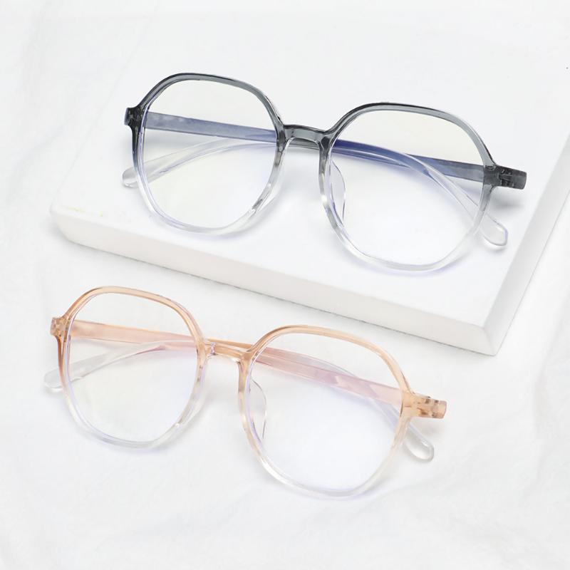 

Sunglasses Fashion Myopia Glasses Ultralight Gradient Color Polygon Frame Optical Eyeglasses Women Men Eyewear Vision Care 4.0-0Sunglasses