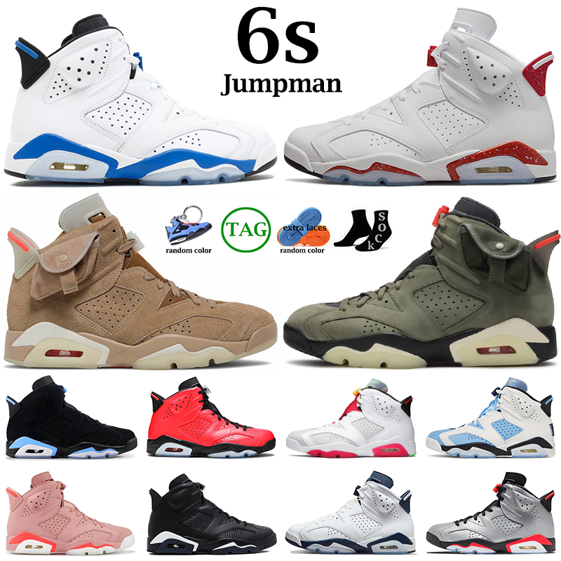 

jumpman 6 men women 6s basketball shoes UNC White Red Oreo British Khaki Olive Black Cat Bordeaux Bred Infrared mens trainers sports sneakers