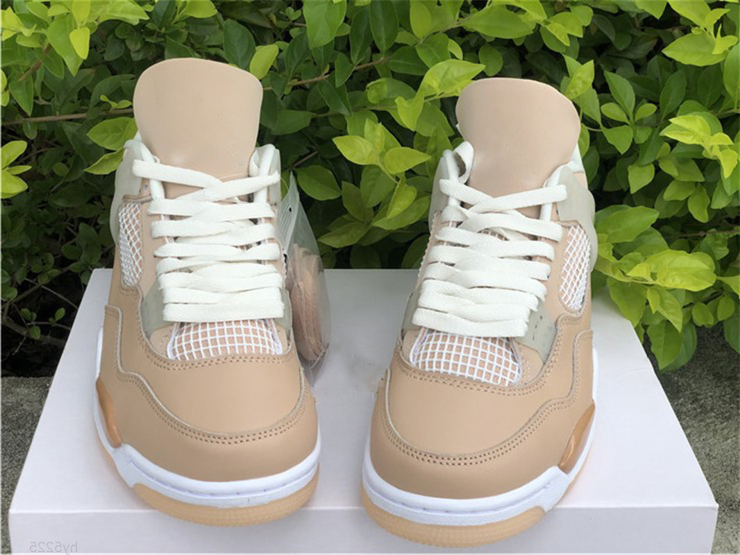 

Shoes Brand Authentic 4 Shimmer 4s Man Women Outdoor ronze Eclipse Orange Quartz Metallic Silver Sports Sneakers, With original logo