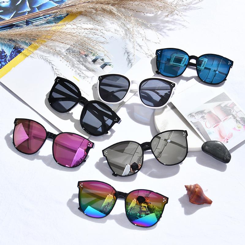 

Sunglasses Pochromic Fashion Big Frame Vintage Brand Rectangle Sun Glasses Designer Female Eyewear UV400Sunglasses