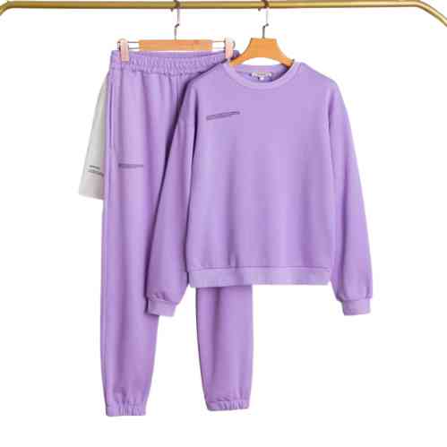 

Pangaia Designer Tracksuit Letters Solid Color Sweatshirt Sweatpants Luxury Designer Urban Casual Pants Sports Suit, Purple