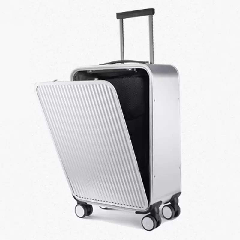 

IRIS BOBS Side openy business all-aluminum magnesium alloy trolley casy front open cover metal suitcasy boarding case suitcase