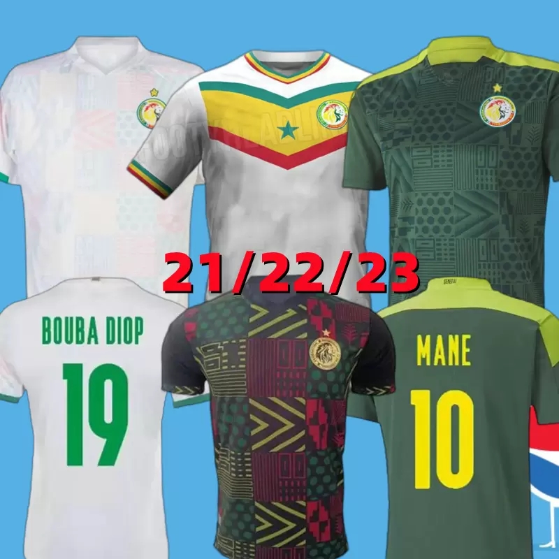 

21 22 Senegal soccer jerseys Available Champion Star home away football MANE KOULIBALY maillots de futol GUEYE KOUYATE SARR DIALLO B.DIENG N.MENDY kits homme Uniforms, 2021 men home player+patch