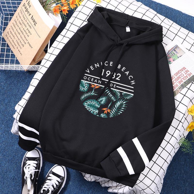 

Women' Hoodies & Sweatshirts Venice Beach Ocean Side Woman Spring Cartoon Hoody Hip Hop Loose Clothes Harajuku Fleece Hooded 2022, Gray