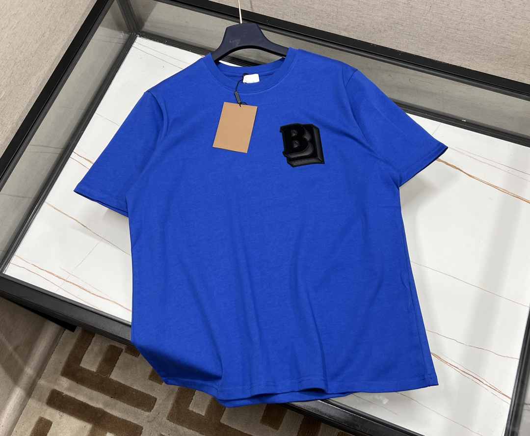 

Summer 2022 new designer t shirt US sprint fashion T Shirt highquality pure cotton material alphabet embroidery design mens luxury blue short-sleeved T Shirts