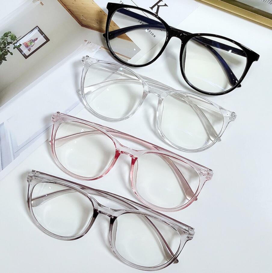 

Transparent Computer Glasses Frame Women Men Anti Blue Light Round Eyewear Blocking Glasses Optical Spectacle Eyeglass 4 Colors