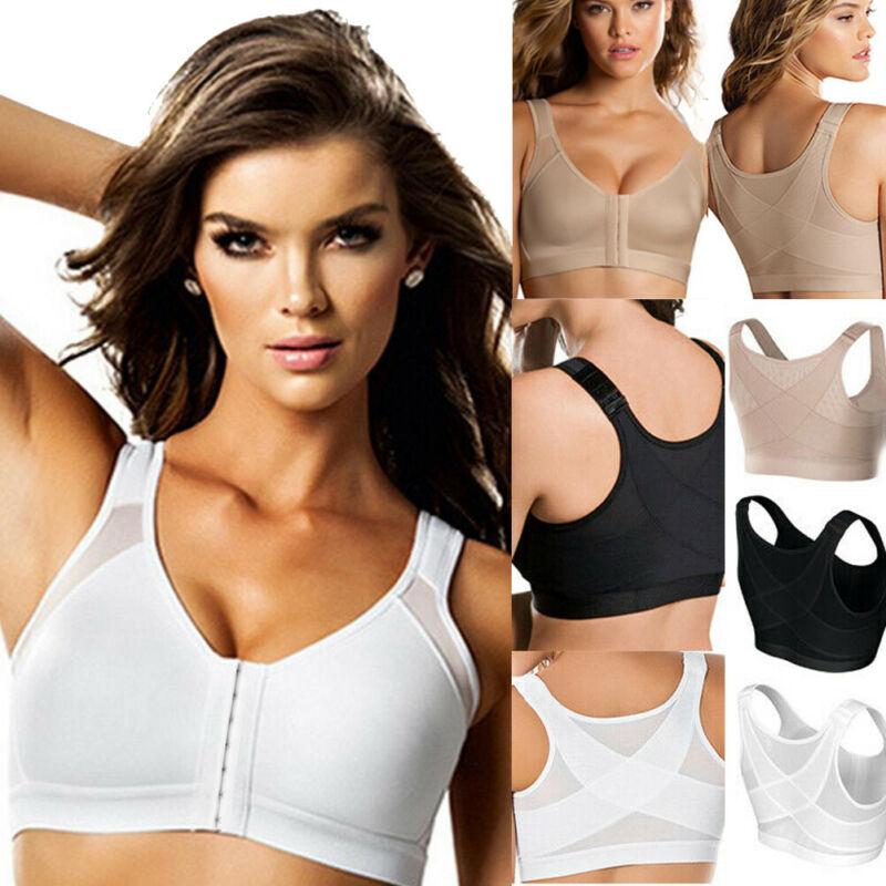 

Camisoles & Tanks Women Sport Bra Top Posture Corrector Padded Wireless Back Support Lift Up Female Brassiere Fitness Yoga UnderwearCamisole, Beige