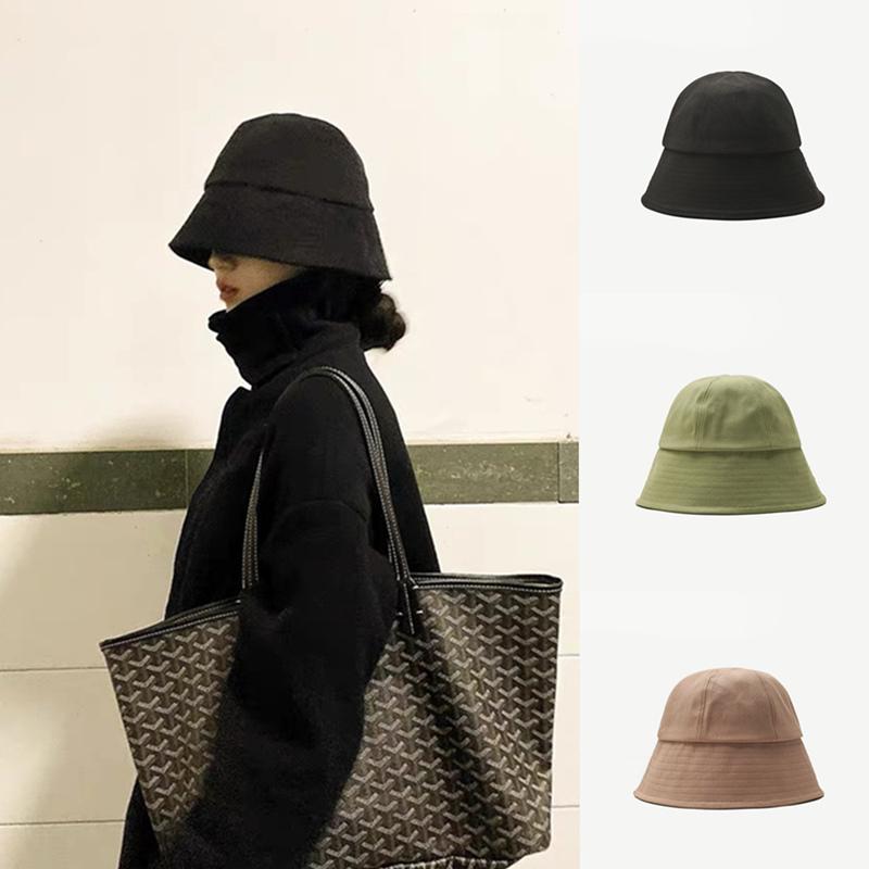 

Berets T-MAO Women Bucket Hat Fisherman Cotton Graffiti Crayons Cute Kpop Print Fashion Men's Caps Sun Hats For WomenBerets, Black