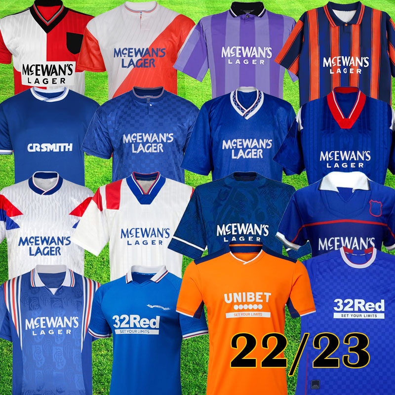 

Retro 1996 Third 1997 23 1990 Soccer Jerseys Blue 92 1994 Legends 1987 Rangers 1992 Shirts 1995 Vintage 22 Football 94 2023 Glasgow Kit Rsse, 1997/99 home