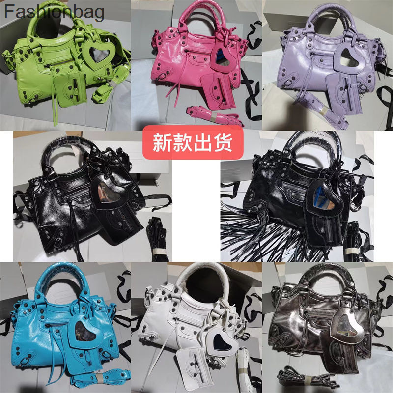

Bags Woman Le Cagole Neo Lecagole Bag Balenclaga Handbags Designer 22 Locomotive Rivet Cow Leather Three in One General Versatile Oblique, 26x18x13cm