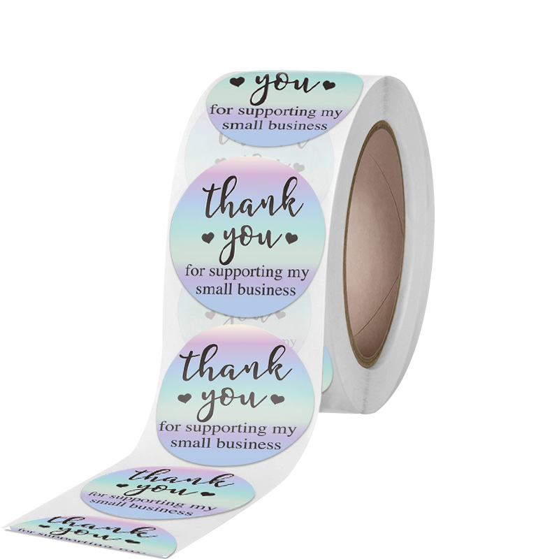 

Thank You Sticker for Supporting My Small Business Adhesive Labels for Shop Wrapping 1222311