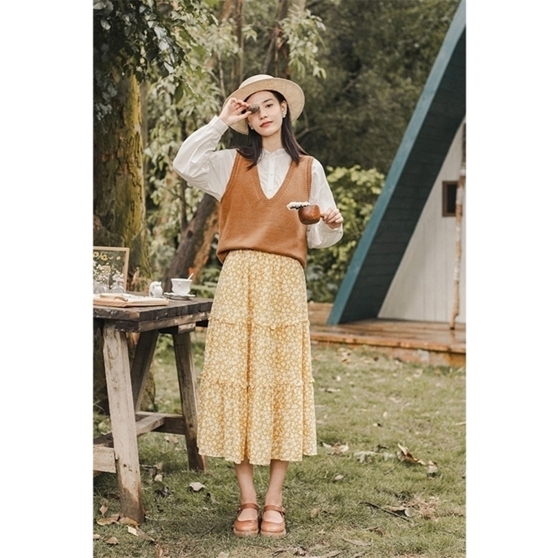 

INMAN Autumn Winter Arrival Artsy Style Simple Design All Match Female Girl Women Sweater Vest 201203, Purple