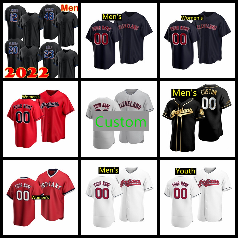 

Baseball Jerseys 12 Francisco Lindor 41 Carlos Santana 11 Ramirez men women youth 2021 size S-XXXXL Cleveland''Indians''Jersey 0708, Nik logo