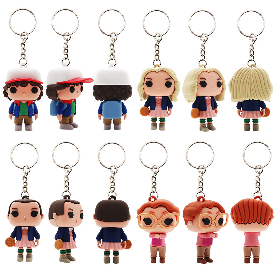 

Stranger Things Keychain Toys Thriller American TV Series Ornament Creative Keychain Factory Outlet Free UPS