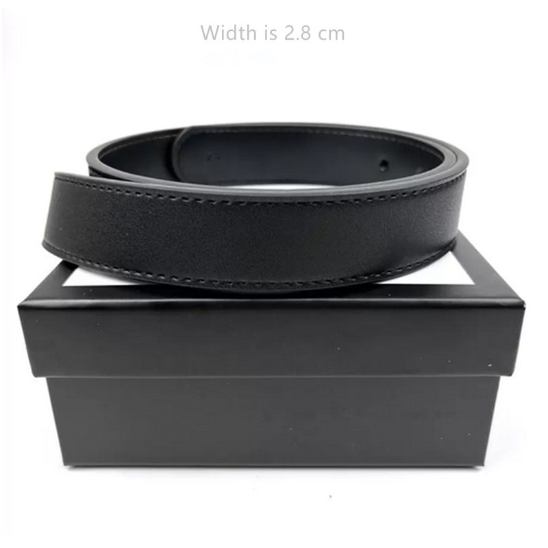 

Men's fashion classic designer belt luxury casual women L buckle smooth width 3.8cm, With box+belt