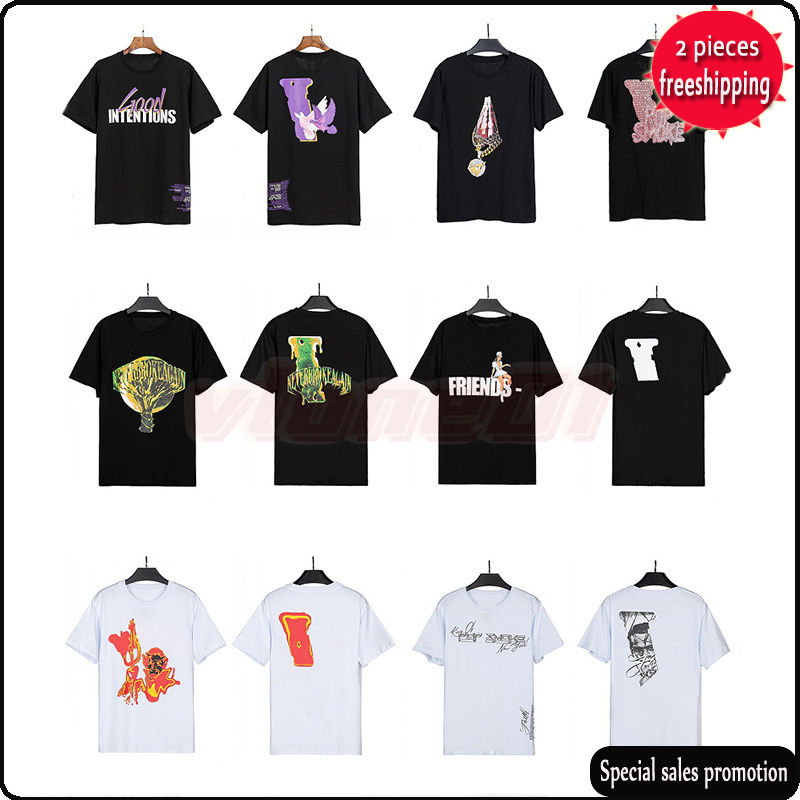 

TOP TOP High Quality Men Womens T Shirt Designer Casual Big V Print T Shirts Couples Fashion Streetwear Tees Size -XL, #5