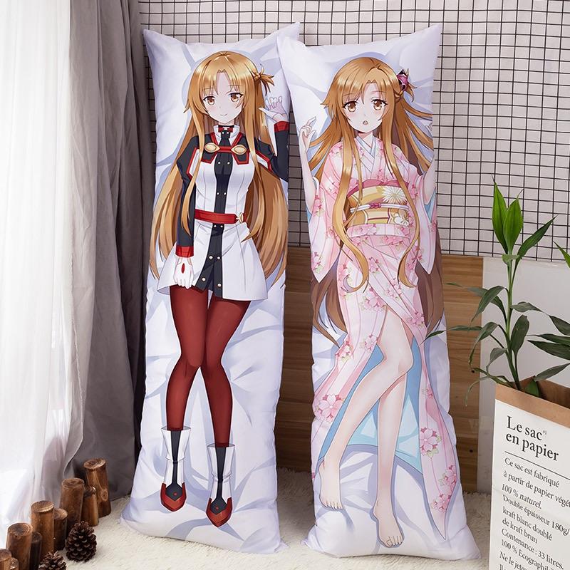 

Pillow Sword Art Online Asuna Dakimakura Anime Two-Side Printed Hugging Body Long Cover Kawaii Otaku Waifu LOLI PillowcasePillow