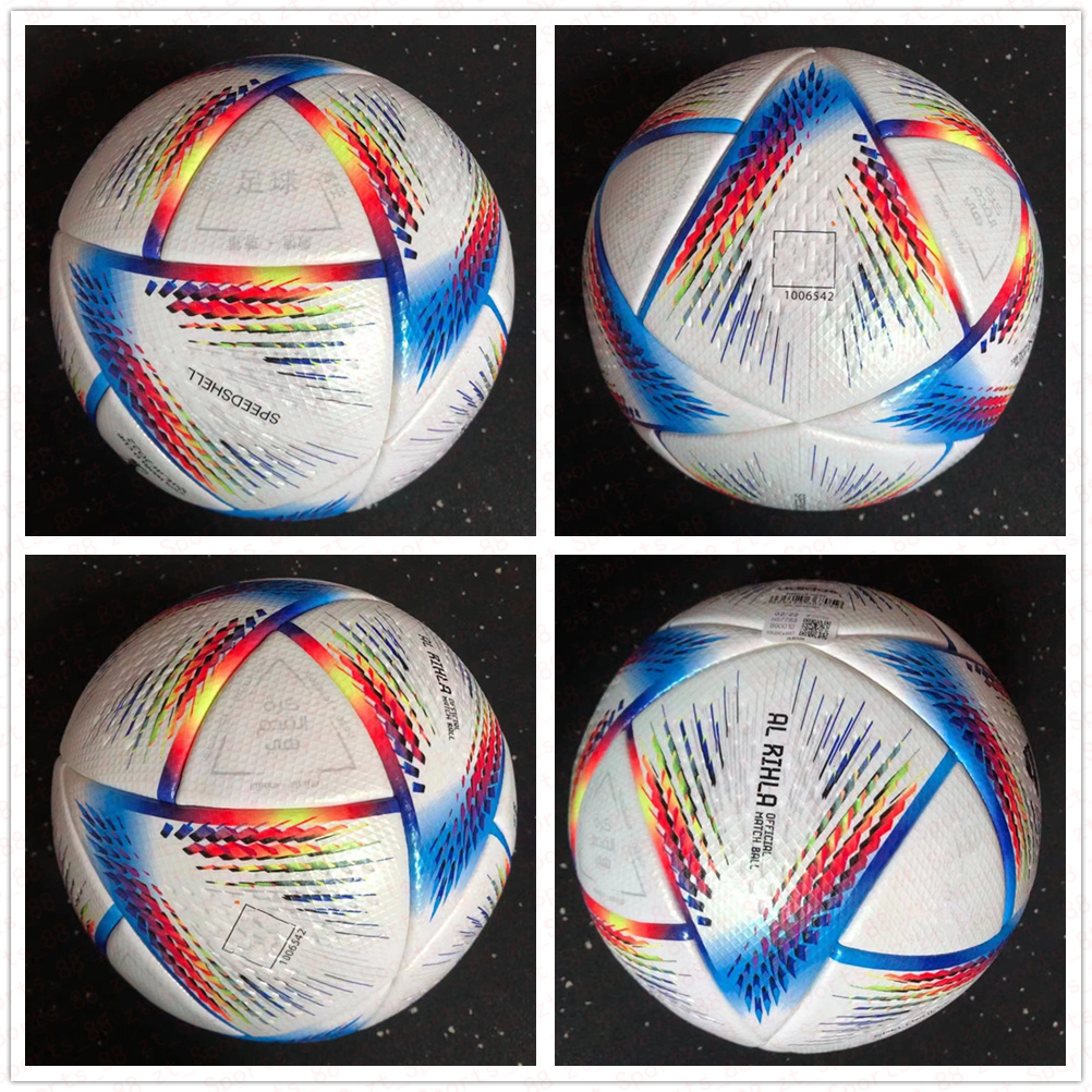 

New Top quality World Cup 2022 soccer Ball Size 5 high-grade nice match football (Ship the balls without air), As shown in illustration