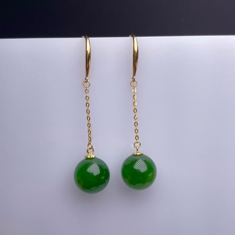 

Dangle & Chandelier 18k Yellow Gold Natural Jasper Drop Earring Classic Fine Jewelry Women Wedding Gift 10 10mm Myme10105568byDangle