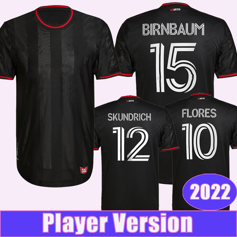 

2022 Player Version D.C.United Soccer Jerseys Home CANOUSE ESTRADA FLORES SKUNDRICH BIRNBAUM Football Shirt Adult Short Sleeve, Qy9112 2022 home ml patch