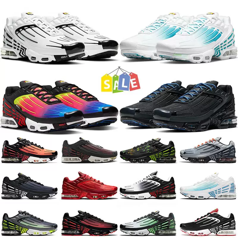 

2022 Top Quality OG Tuned Plus Tn 3 Running Shoes Size 12 Black Blue Aqua Volt Crimson Red Tn3 Crater Neon Obsidian Tiger Mens Women Trainers Sneakers 36-46, 16