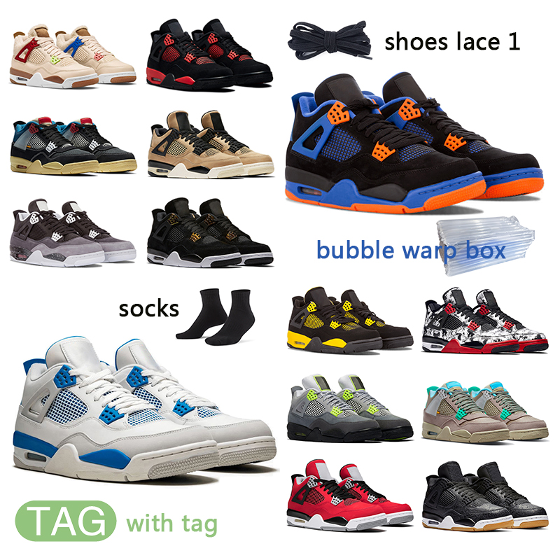 

high quality 4 4s men Basketball Shoes red thunder Tour Yellow University Blue Fire shimmer white oreo mens trainers women Sneakers, #9