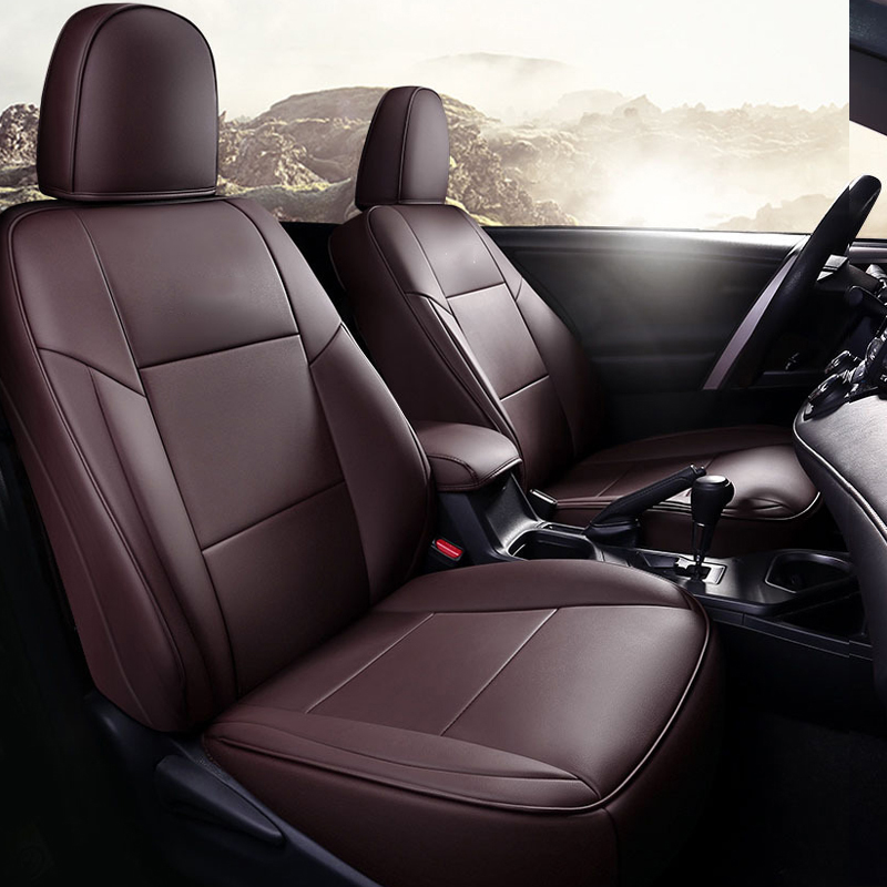 

Car Special Seat Covers For Toyota Select Rav4 Waterproof PU Leather Protective Seat Cushion 2 Front /3 Back Internal Auto Accessories