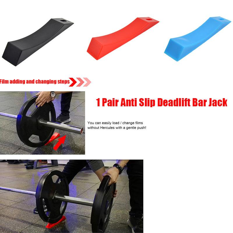 

Accessories 2pcs Anti Slip Deadlift Bar Jack Alternative Wedge Load Unload Barbell Weight Plates Fitness Gym Workout Equipment AccessoriesAc