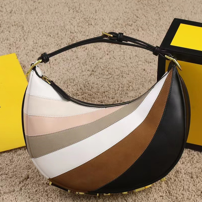 

New 2022 Trendy Women Bag Soft Leather Mini Fashion Crescent Single Room Portable Armpit 220728, Multiple