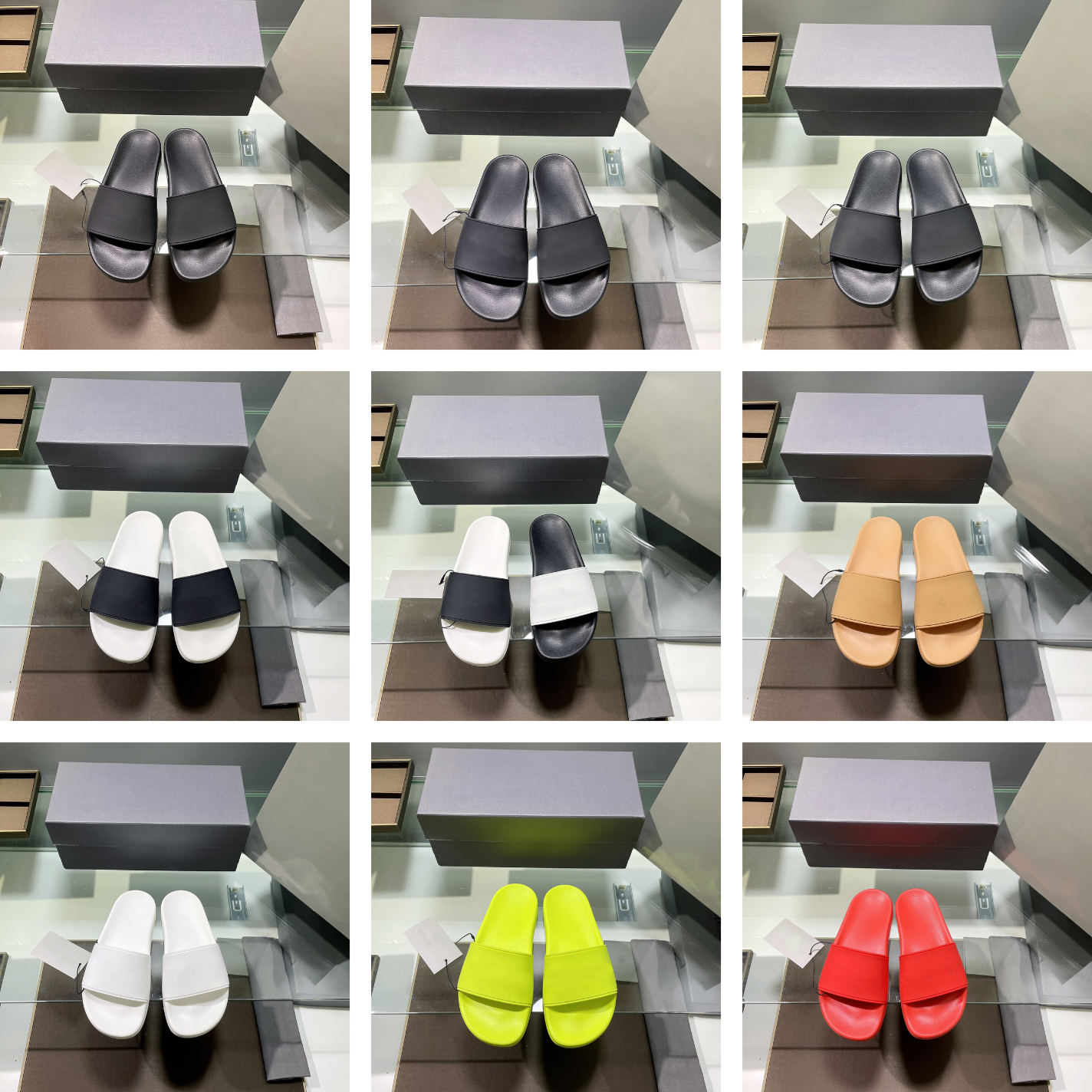 

2022 Fashion slide sandals slippers for men women WITH ORIGINAL BOX Hot Designer unisex beach flip flops slipper, ##