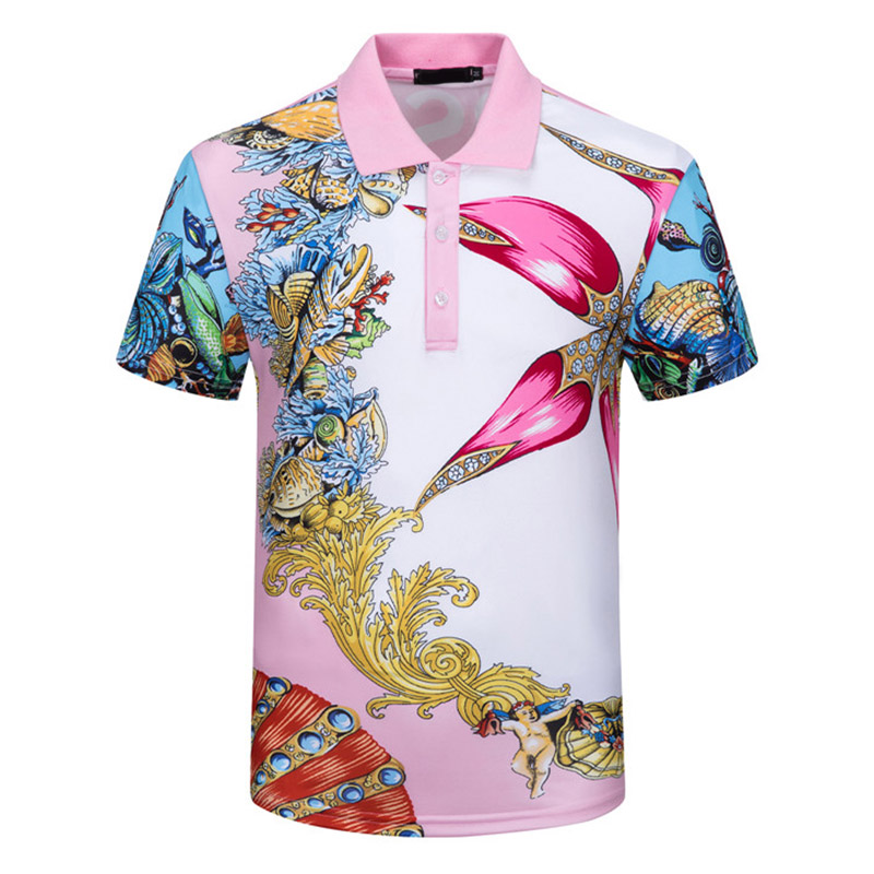 

luxury mens tee polos shirt summer short sleeves for men women designer printed tops casual tshirt woman outdoor man tees crew neck slim fit clothing plus size  3x, Pink