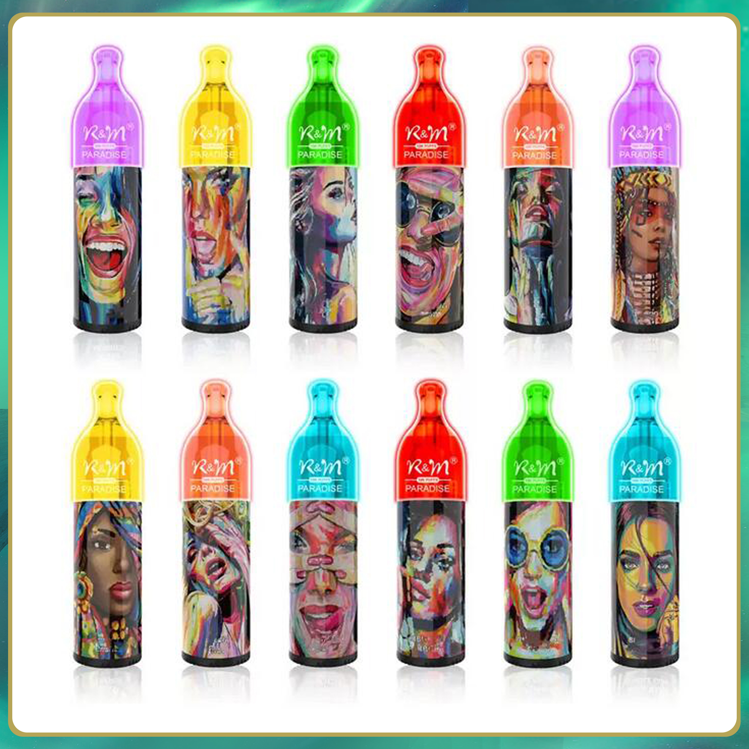 

Authentic R&M Randm Paradise 10K Puffs Cloud Beast Disposable E cigarette Vape Pen 17ml Prefilled 5% Cartridge Pod Device rechargeable Battey Airflow Control vapes vs