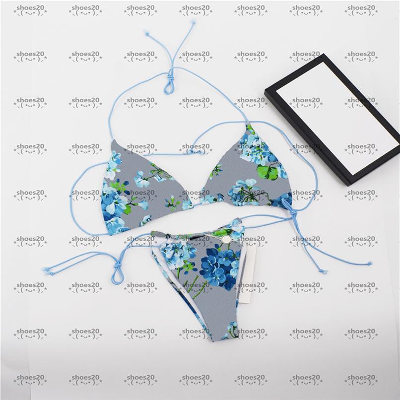 

Flowers Print Bikinis Hipster Padded Push Up Women's Bikini Charming Bandage Swimsuits Outdoor Beach Bathing Wear3316