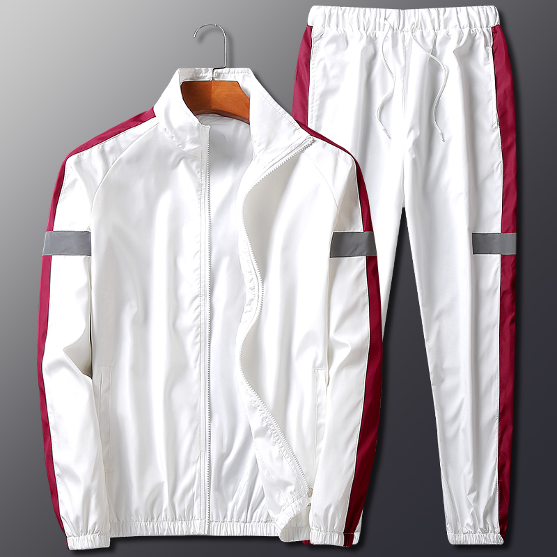 

PD 2Pcs Men Tracksuit Tops Joggers Pants Tracksuit Set Male Running Jogging Sportswear Sweat Suit Workout outdoor outdoor running casual, Black